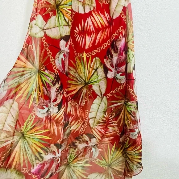 Guess Red Floral Maxi Dress - Picture 7 of 10